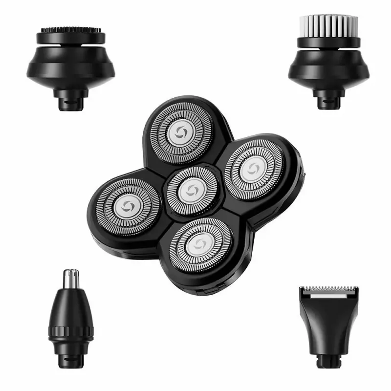 Manta HS-01BK Shavio Kopf- und Bartrasierer-Set, schwarz/chrom