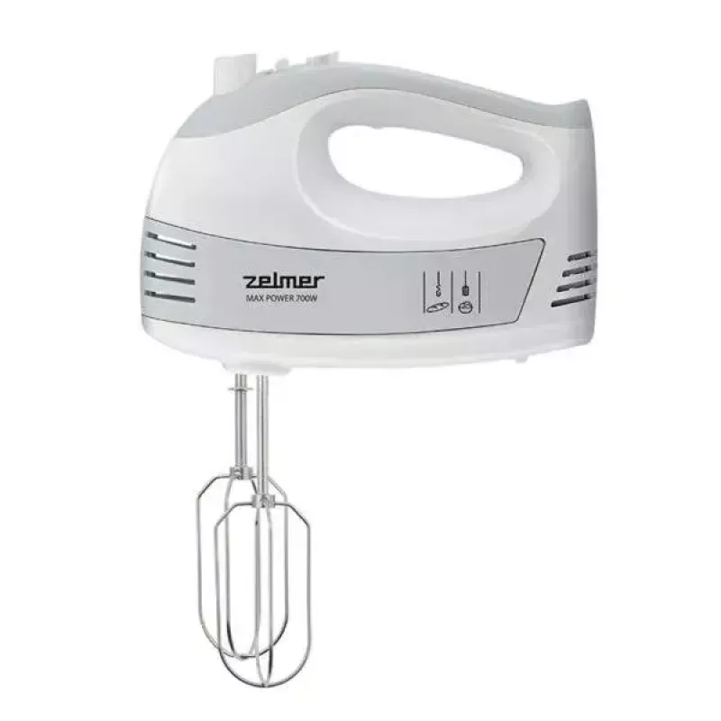 Zelmer ZHM2459S Handmixer mit Drehschüssel, 700 W, weiß