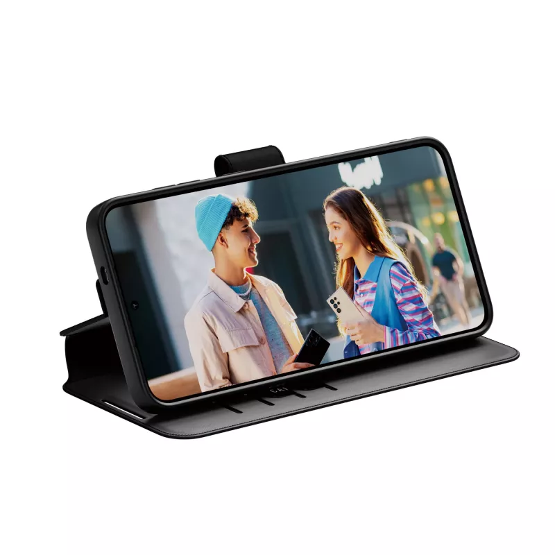 PanzerGlass CARE Feature Flip-Hülle mit Ständer für Samsung Galaxy S25+, Schwarz