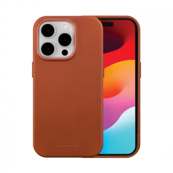 dbramante1928 Roskilde MagSafe Lederhülle für iPhone 15 Pro Max, Hellbraun