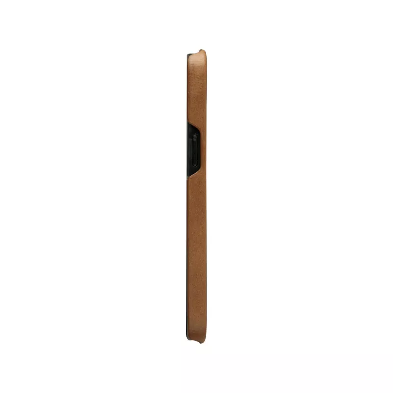 dbramante1928 Lynge LY61GT001181 Flip-Hülle für Apple iPhone 12/12 Pro, genarbtes Leder, Hellbraun