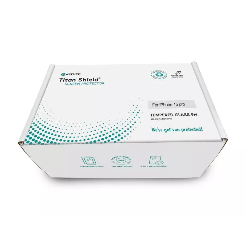 eSTUFF ES501406-50BULK Handy-Displayschutz/Rückseitenschutz Klarer Displayschutz Apple 1 Stk.