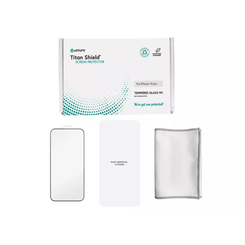 eSTUFF ES501406-50BULK Handy-Displayschutz/Rückseitenschutz Klarer Displayschutz Apple 1 Stk.