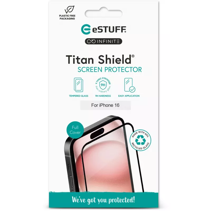 Klare Displayschutzfolie eSTUFF ES501431 Apple iPhone 17/17 Pro/16 Pro kratzfest stoßfest