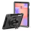 eSTUFF OHIO Defender Hülle für Samsung Galaxy Tab S10 Lite/S10 FE/S9 FE/S9, Schwarz (ES68105002-BULK)