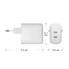 dbramante1928 re-charge Pro – EU-Wandladegerät – 2x USB-C 30W – W