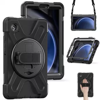 eSTUFF AUSTIN Defender-Hülle für Samsung Galaxy Tab A9 – Schwarz