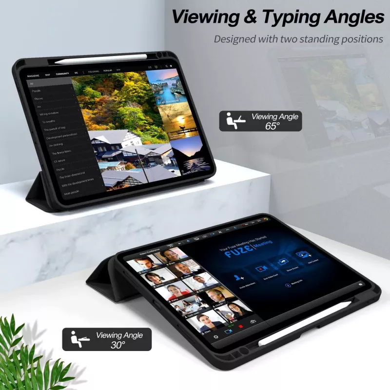 eSTUFF ES68201210-BULK Tablet-Hülle 27,9 cm (11 Zoll) Folio Schwarz, Transparent