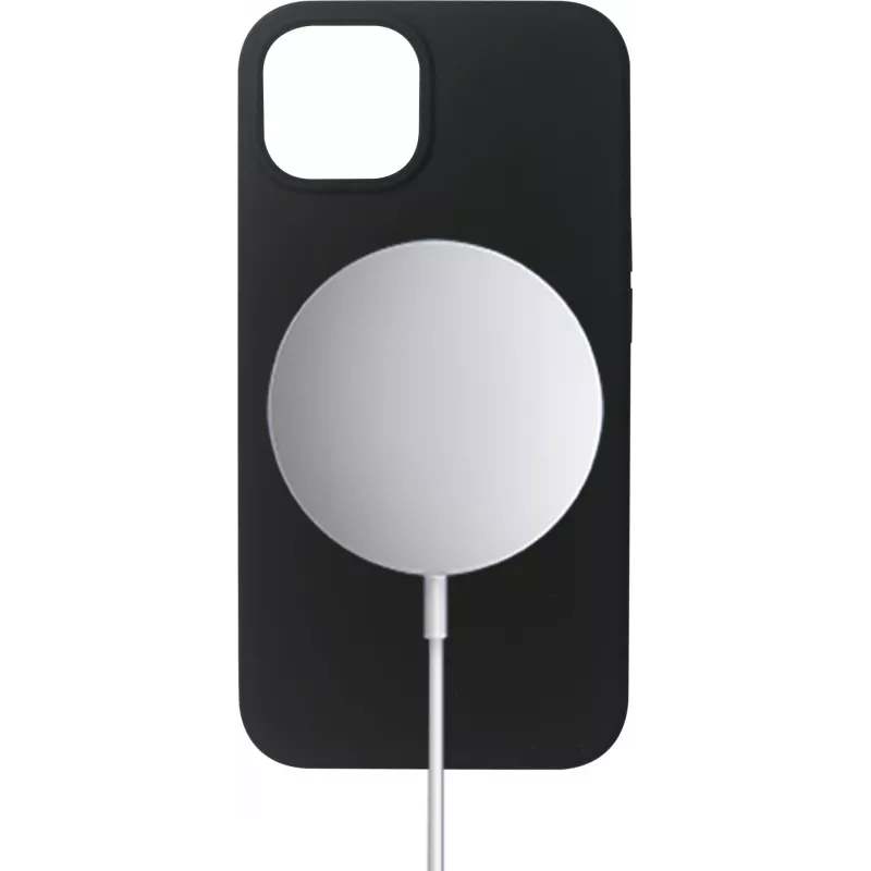 eSTUFF Infinite Rome ES67150036-BULK magnetische Rückseitenabdeckung für Mobiltelefon Apple iPhone 13, MagSafe-kompatibel, Polycarbonat, Silikon, Schwarz