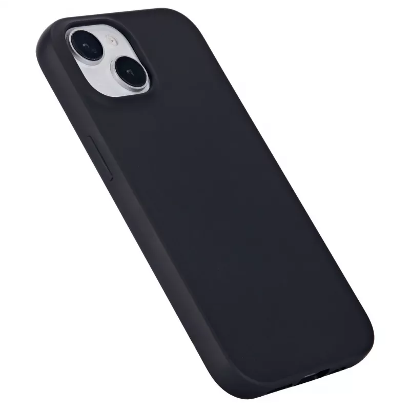 eSTUFF Infinite Vienna ES67101025-BULK Rückseitenabdeckung für Mobiltelefon für Apple iPhone 15, MagSafe-kompatibel, TPU, Schwarz