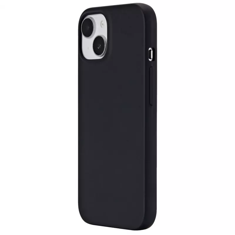 eSTUFF Infinite Vienna ES67101025-BULK Rückseitenabdeckung für Mobiltelefon für Apple iPhone 15, MagSafe-kompatibel, TPU, Schwarz