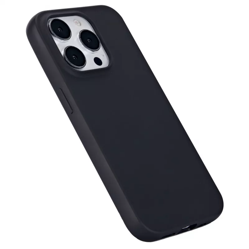 eSTUFF Infinite Vienna ES67101027-BULK Rückseitenabdeckung für Mobiltelefon für Apple iPhone 15 Pro, MagSafe-kompatibel, TPU, Schwarz