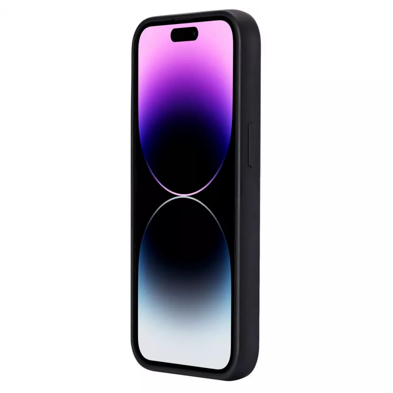 eSTUFF Infinite Vienna ES67101027-BULK Rückseitenabdeckung für Mobiltelefon für Apple iPhone 15 Pro, MagSafe-kompatibel, TPU, Schwarz