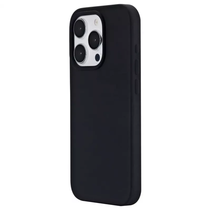 eSTUFF Infinite Riga ES67120027-BULK Rückseitenabdeckung für Mobiltelefon für Apple iPhone 15 Pro, MagSafe-kompatibel, Silikon, Polycarbonat, Schwarz