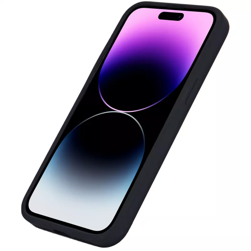 eSTUFF Infinite Riga ES67120028-BULK Rückseitenabdeckung für Mobiltelefon für Apple iPhone 15 Pro Max, MagSafe-kompatibel, Silikon, Polycarbonat, Schwarz