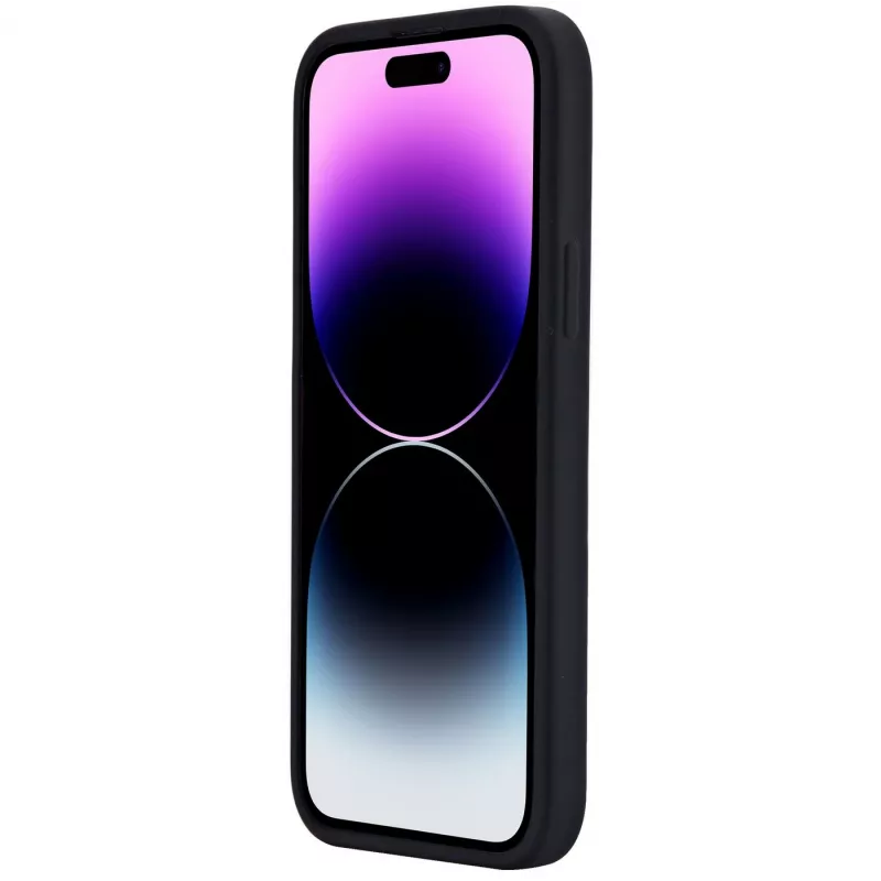 eSTUFF Infinite Rome ES67150026-BULK Rückseitenabdeckung für Apple iPhone 15 Plus, magnetisch, MagSafe-kompatibel, Silikon/Polycarbonat, Schwarz