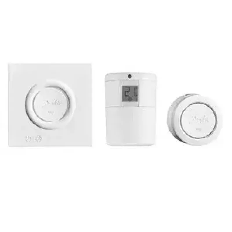 Danfoss Ally Starter Pack, Gateway + Heizkörperthermostat, Weiß (014G2440)