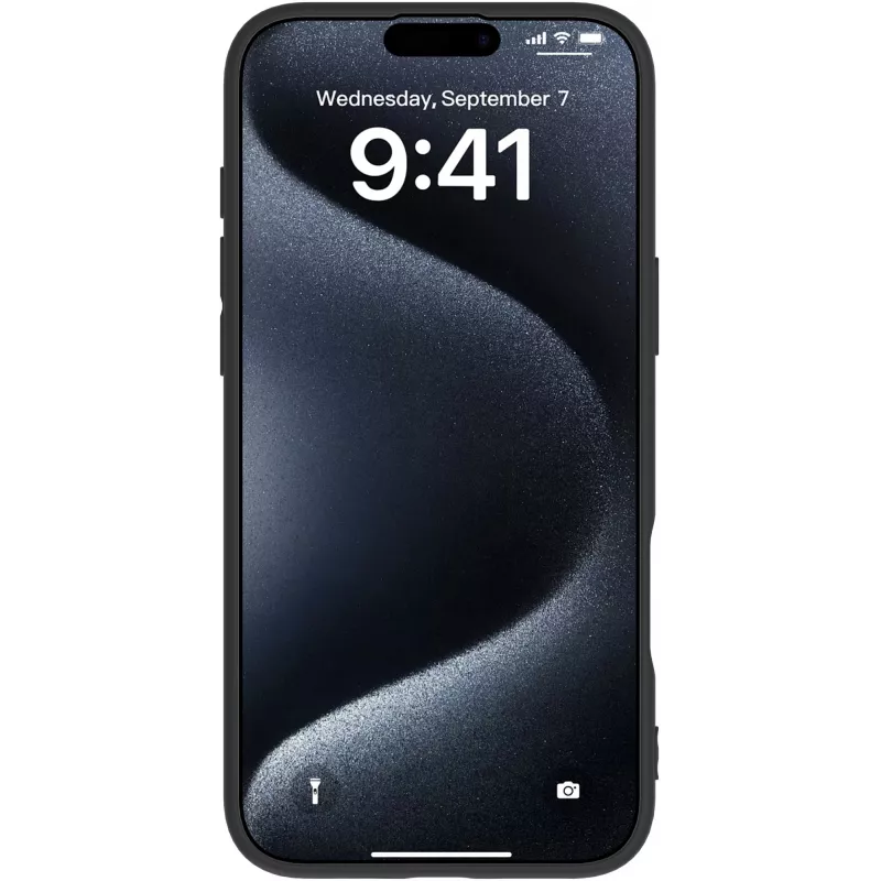 eSTUFF ES67101050-BULK INFINITE VIENNA Hülle für iPhone 16, Schwarz