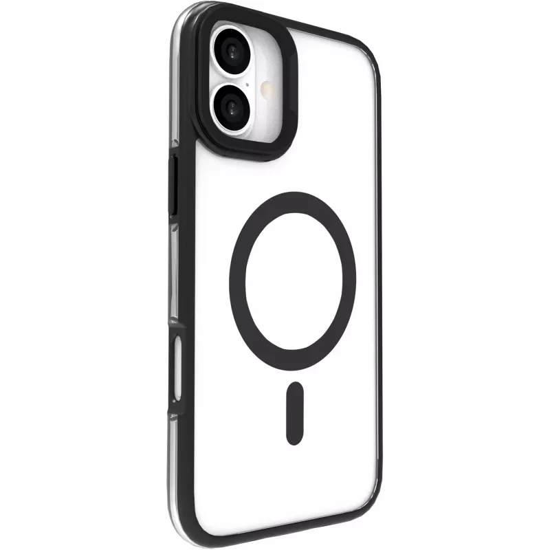 eSTUFF ES67141100 INFINITE HELSINKI magnetische Standhülle für iPhone 16, schwarz