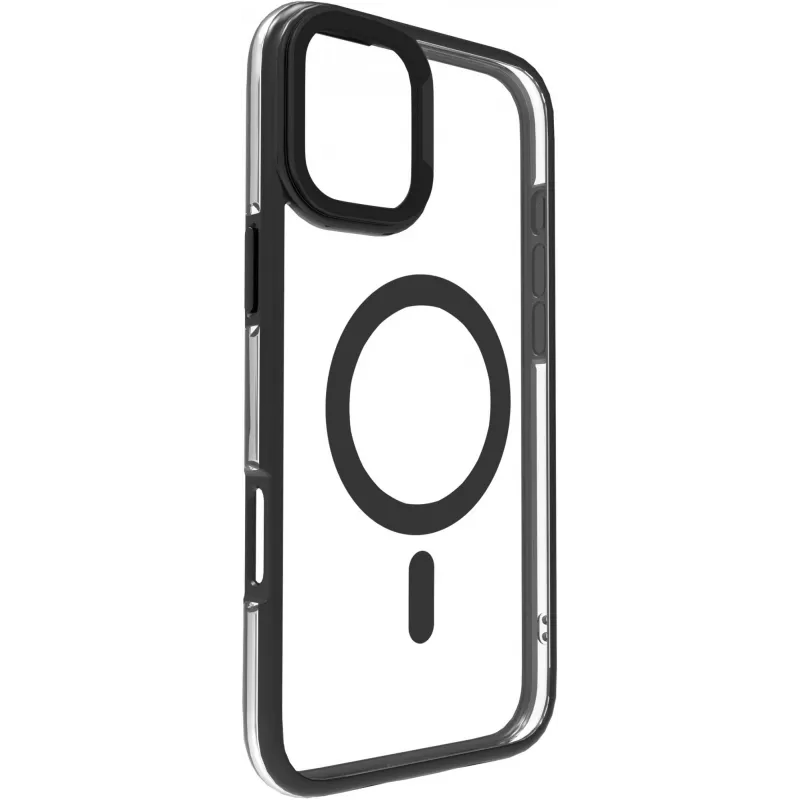 eSTUFF ES67141100 INFINITE HELSINKI magnetische Standhülle für iPhone 16, schwarz