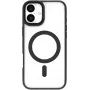 eSTUFF ES67141101 INFINITE HELSINKI magnetische Standhülle für iPhone 16 Plus, transparent, schwarz