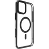 eSTUFF ES67141101 INFINITE HELSINKI magnetische Standhülle für iPhone 16 Plus, transparent, schwarz