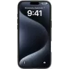 eSTUFF ES67141101 INFINITE HELSINKI magnetische Standhülle für iPhone 16 Plus, transparent, schwarz