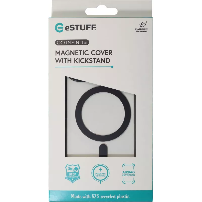 Cover eSTUFF ES67141102 iPhone 16 Pro 6,3 Zoll transparent schwarz