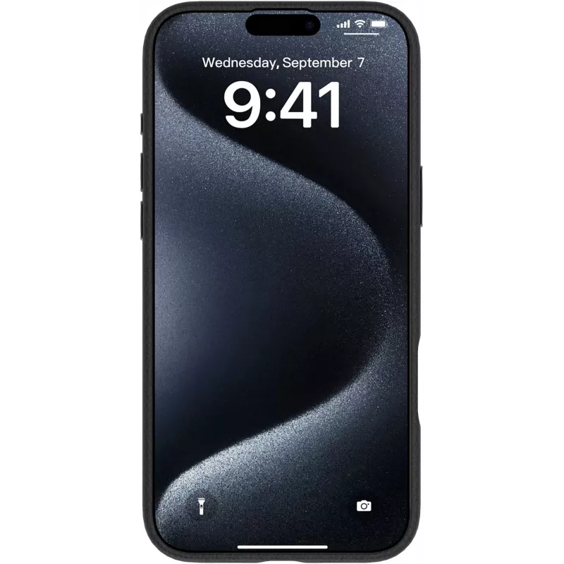 eSTUFF INFINITE VENICE ES67160020 magnetische Hülle für iPhone 16, Leder, Schwarz