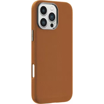 eSTUFF INFINITE VENICE magnetische Lederhülle für iPhone 16 Pro, braun