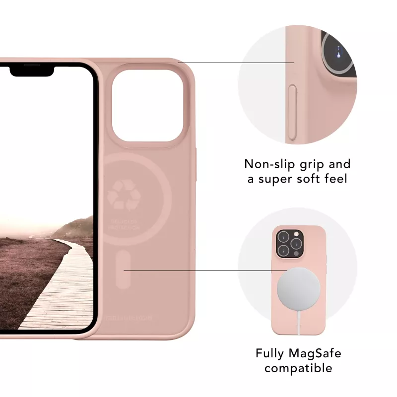 dbramante1928 Monaco iPhone 14 Pink Sand Hülle