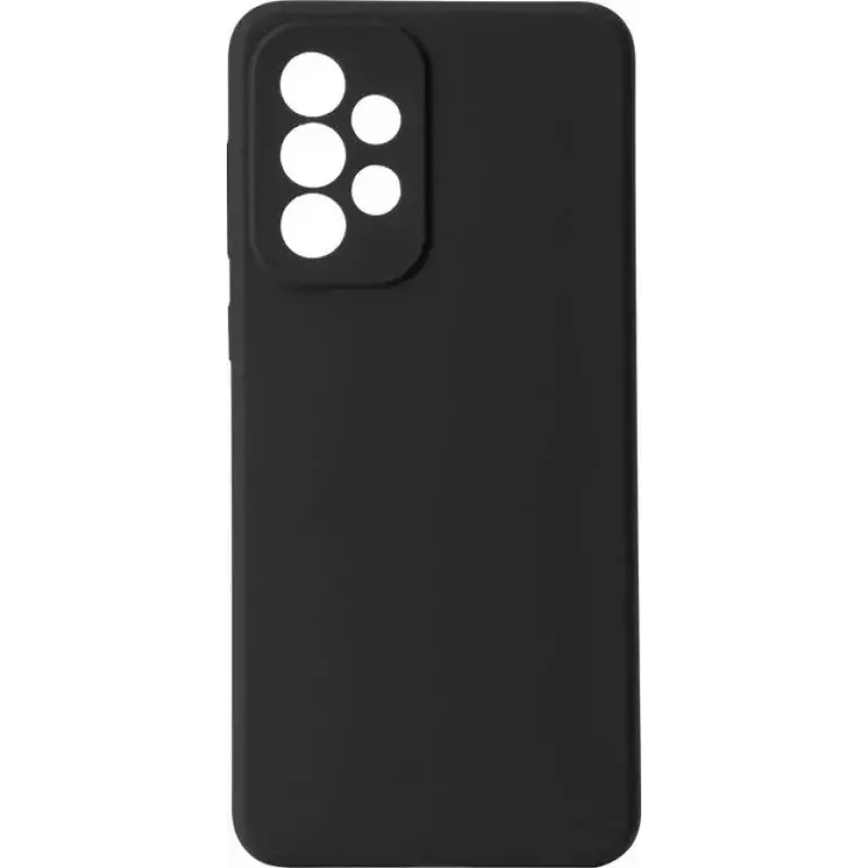 eSTUFF MADRID ES673194-BULK Rückseitenabdeckung für Samsung Galaxy A33 5G, Silikon, Schwarz Seidenfinish