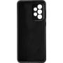 eSTUFF MADRID ES673194-BULK Rückseitenabdeckung für Samsung Galaxy A33 5G, Silikon, Schwarz Seidenfinish