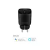 Hombli smarte Steckdose HBPP-0205, 3680 W, Innenbereich, schwarz, 2+1 Aktionspaket (3 Stück)
