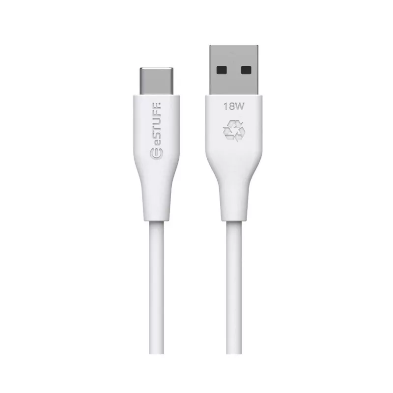 USB-Kabel eSTUFF ES605170 1m USB-C auf USB-A USB 2.0 Weiß