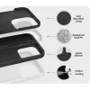 eSTUFF INFINITE GRS ROME ES67150058 magnetische Hülle für iPhone 17 Pro Max, schwarz