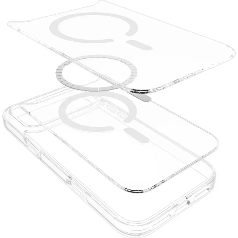eSTUFF INFINITE GRS OSLO ES67141058-BULK magnetische Hülle für iPhone 17 Pro Max, transparent