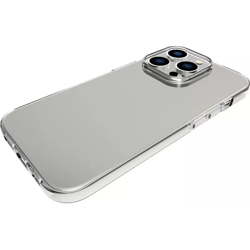 eSTUFF INFINITE GRS VIENNA ES67100039-BULK Rückseitenabdeckung für iPhone 14 Pro, MagSafe-kompatibel, TPU, Durchsichtig