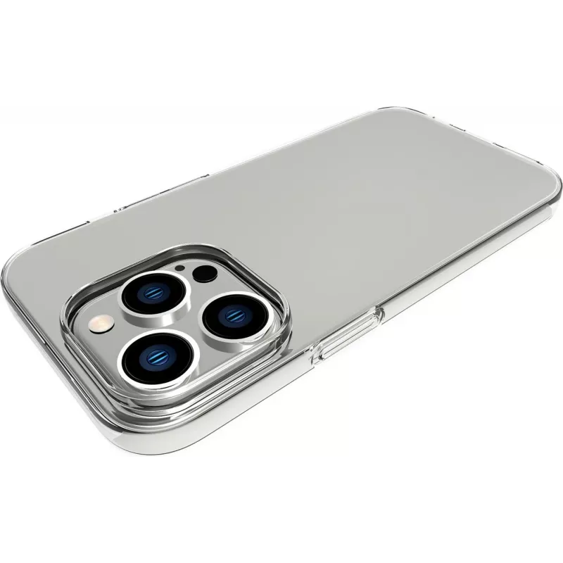 eSTUFF INFINITE GRS VIENNA ES67100039-BULK Rückseitenabdeckung für iPhone 14 Pro, MagSafe-kompatibel, TPU, Durchsichtig