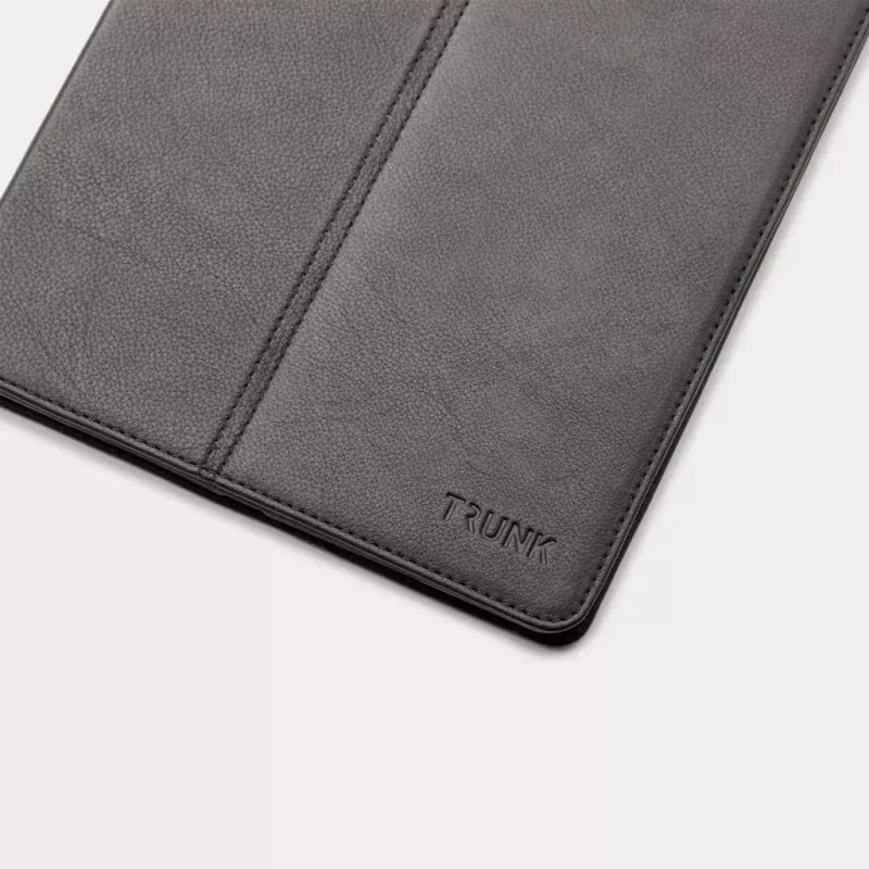 Trunk TR-LEAIPC12-BLK Lederhülle für iPad 12,9 Zoll, 32,8 cm (12,9 Zoll), Schwarz