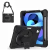 eSTUFF Defender Case ES681551-BULK Rückseitenabdeckung für Apple iPad Pro 11 / iPad Air 10,9 (4./5. Gen.), 27,9 cm (11 Zoll), Silikon/Polycarbonat, schwarz