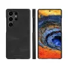 dbramante1928 Lynge LMSUGTBL6470 Flip-Hülle für Samsung Galaxy S25 Ultra, genarbtes Leder, Schwarz
