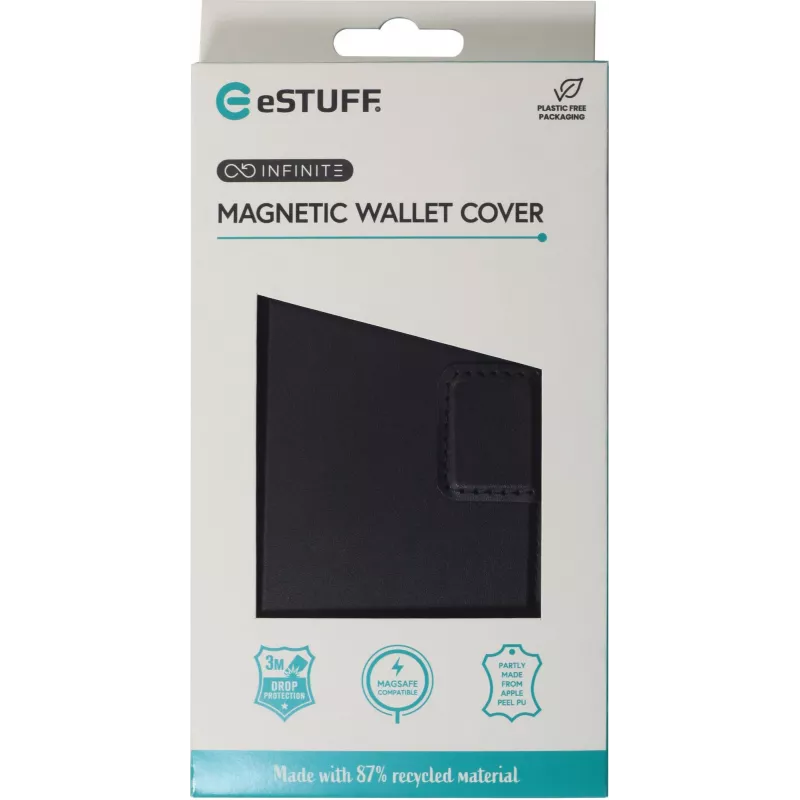 eSTUFF ES67160105 Handyhülle 17,5 cm (6,9 Zoll) Wallet Case Schwarz