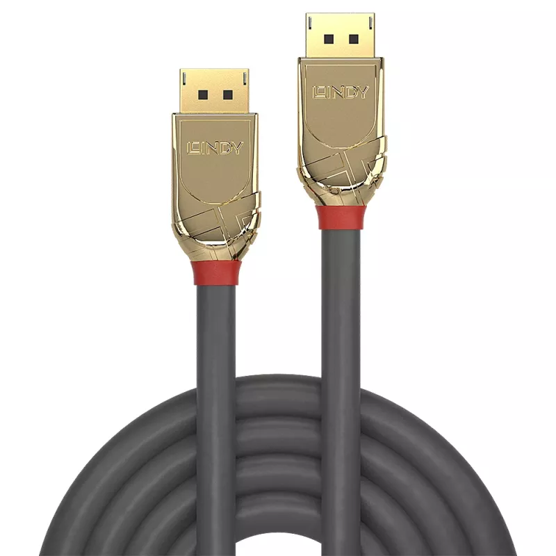 Lindy 3m DisplayPort 1.4 Kabel, Gold Line