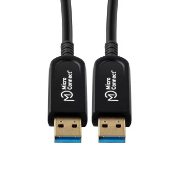 USB-Kabel Microconnect USB3.0AA10BOP 10 m USB 3.2 Gen 1 Schwarz