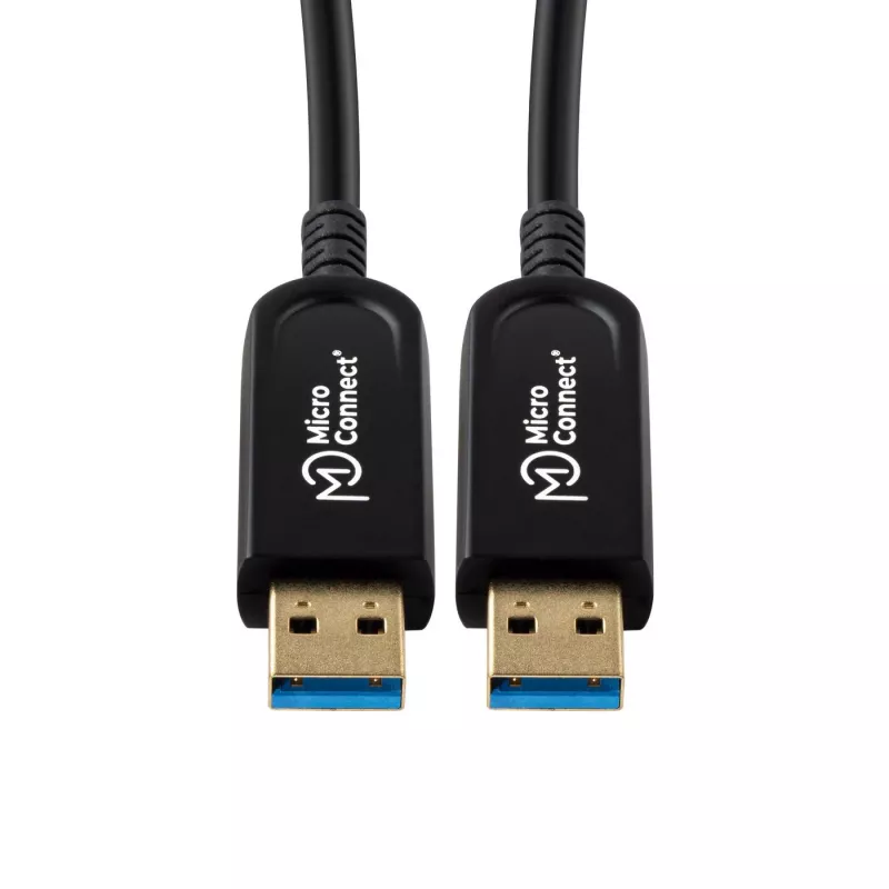 Microconnect USB3.0AA15BOP USB-Kabel USB 3.2 Gen 1 (3.1 Gen 1) 15 m USB A Schwarz