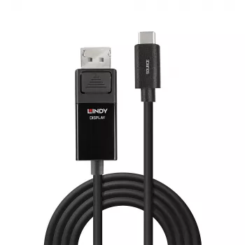 Lindy 3m USB Type C to DP 8K60 Adapterkabel, 3 m, USB Type-C, DisplayPort, Männlich, Männlich, Gerade