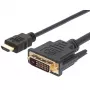 Videokabel-Adapter Techly ICOC-HDMI-D-045 5 m DVI-D Schwarz