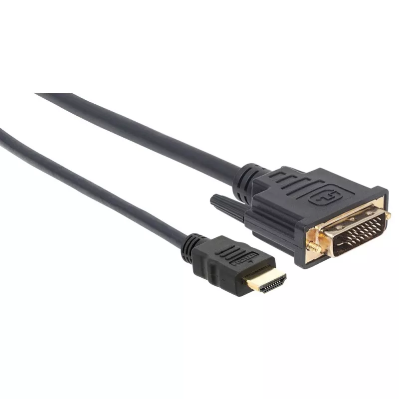 Techly Videokabel HDMI zu DVI-D M/M 1,8 m ICOC HDMI-D-018