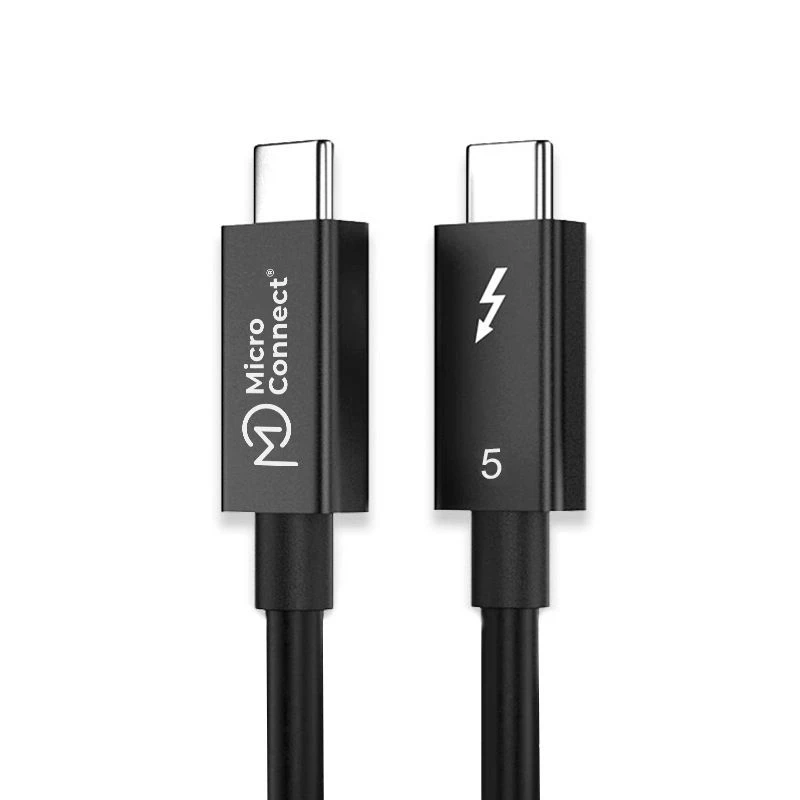 MicroConnect MC-TB5CC05 Premium Thunderbolt-5-Kabel, 0,5 m, 80 Gbit/s, 240 W, 16K 60 Hz